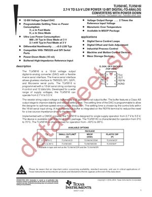 TLV5616ID datasheet  